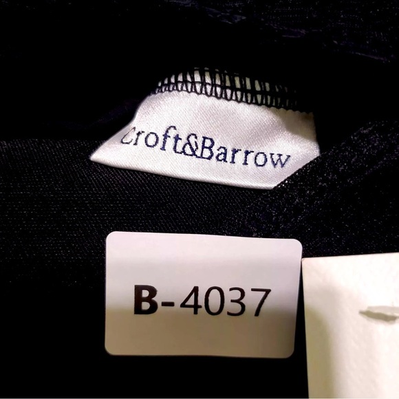 Women’s Croft & Barrow Black One Piece Swimdress - Size 12 - NWT - Picture 13 of 14